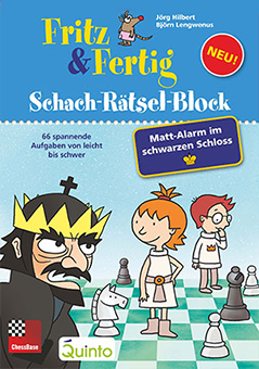 Fritz&Fertig Schach-Rätsel-Block -
Matt-Alarm im schwarzen Schloss!
